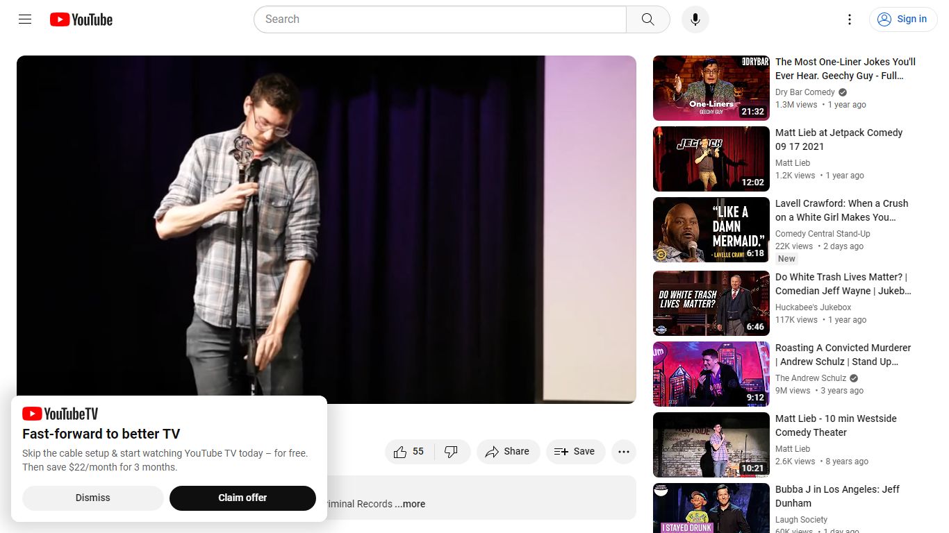 Matt Lieb - Comedians With Criminal Records - YouTube